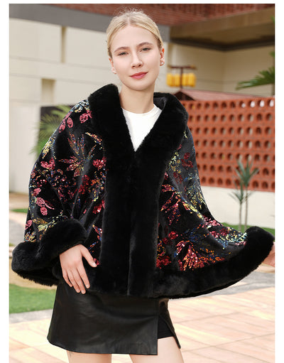 Chal Tejido Elegante con Lentejuelas para Bodas y Eventos - Image 9
