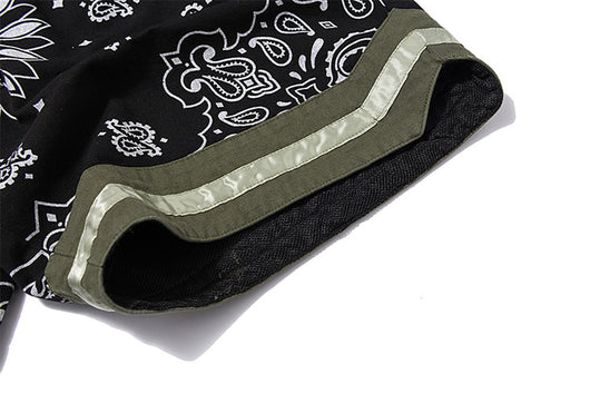 Shorts Casuales Patchwork Flor de Marañón para Hombre - Image 8