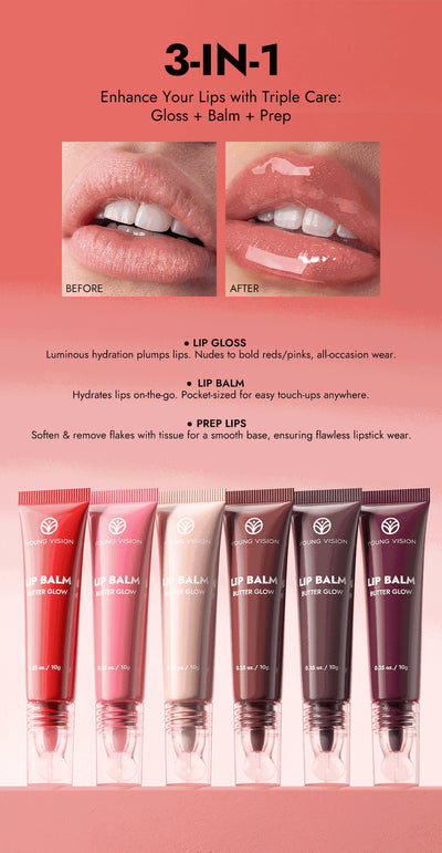 Brillo Labial Hidratante Modular 6 Tonos - Acabado Espejo Profesional - Image 24