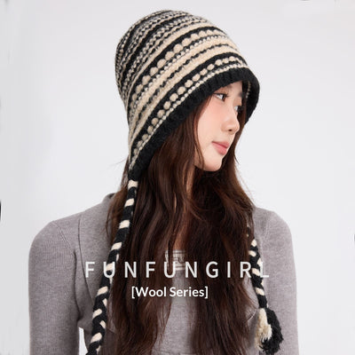 Gorro Tejido Retro para Mujer - Calidez en Lana Premium - Image 3