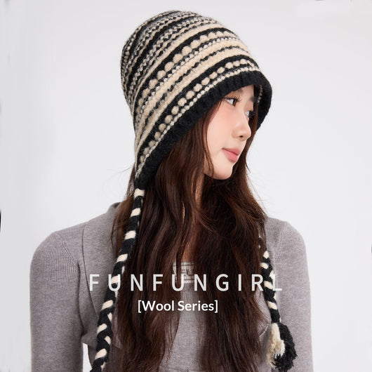 Gorro Tejido Retro para Mujer - Calidez en Lana Premium - Image 3