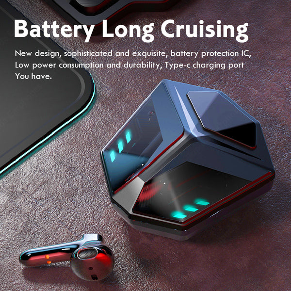 Auriculares Gaming Inalámbricos Bluetooth con Cancelación de Ruido y Baja Latencia