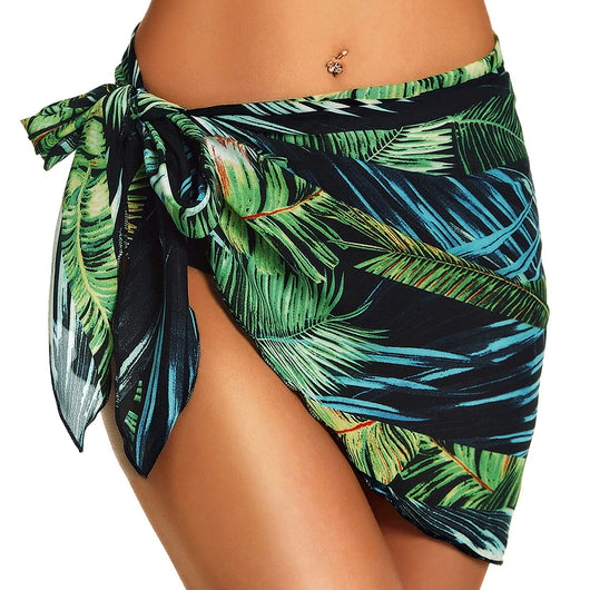 Vestido Playero Corto de Gasa con Transparencia Elegante - Image 11