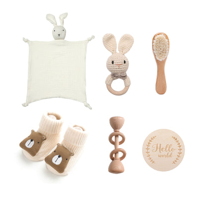 Conjunto de Baño Confort Bebé: Toalla con Sonajero Conejo - Image 22