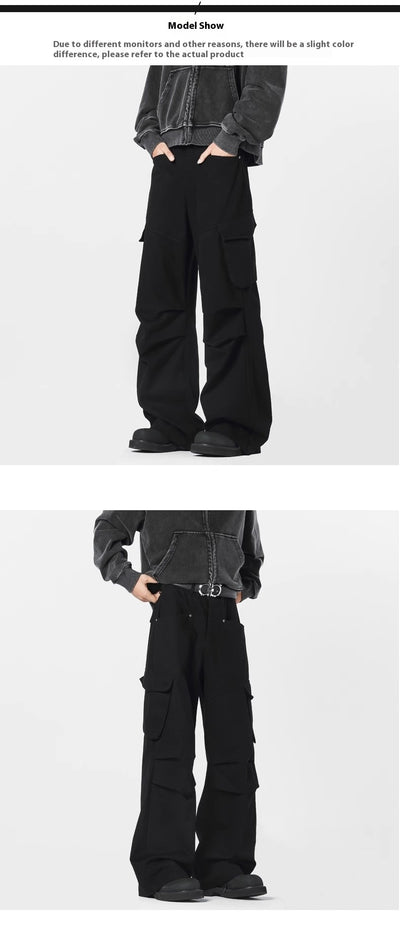 Pantalones Rectos Casuales Retro - Estilo Urbano Moderno para Hombre - Image 12