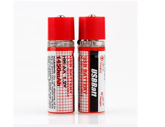 2 Baterías Recargables USB AA 1450mAh 1.2V Ni-MH - Image 7