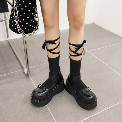 Zapatos Retro Otoñal con Suela Gruesa para Mujer Talla Grande - Image 5