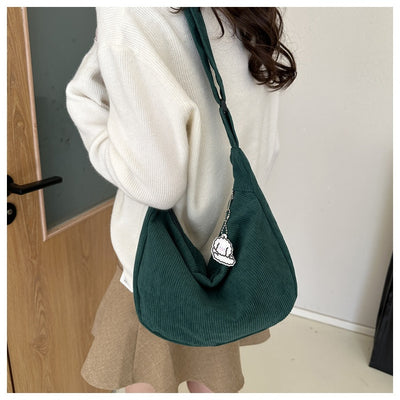Bolsa Bandolera Artística Pana Un Hombro - Diseño Versátil para Estudiantes - Image 23