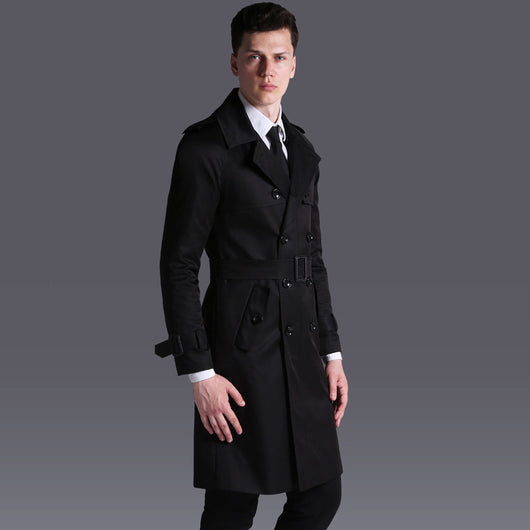 Abrigo Trinchera Inglés Doble Botonadura para Hombre - Image 11