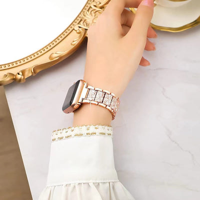 Correa de Cadena de Diamantes para Apple Watch - Compatible con Todos los Modelos - Image 19