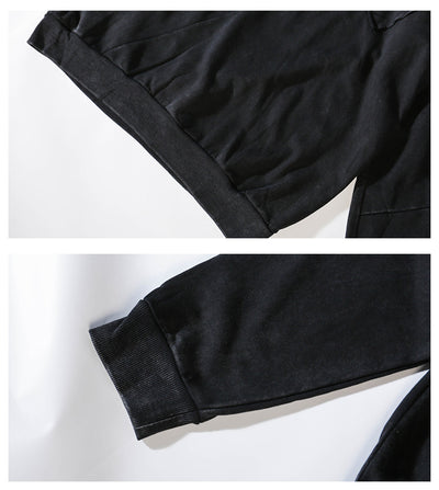 Sudadera con Capucha Retro Desgastada para Hombre - Estilo Urbano Primavera Otoño - Image 3