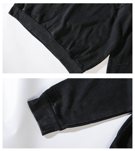 Sudadera con Capucha Retro Desgastada para Hombre - Estilo Urbano Primavera Otoño - Image 3