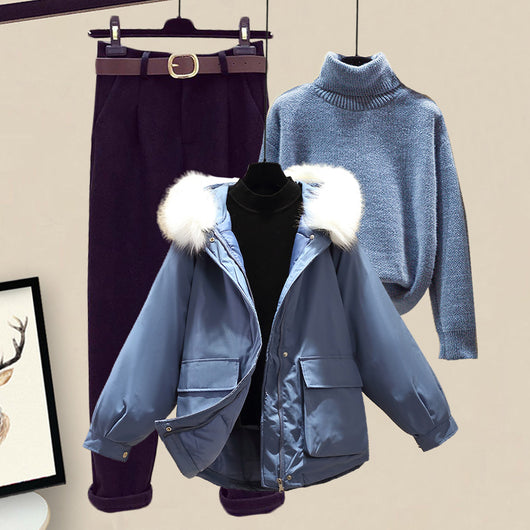 Conjunto de Sudadera Acolchada de Algodón para Mujer - Image 28