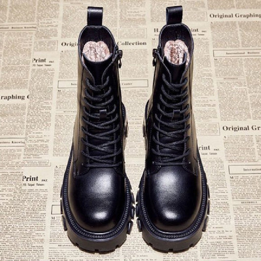 Botas Martin para Mujer con Forro de Felpa - Suela Gruesa Invierno - Image 14