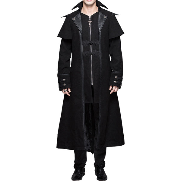 Abrigo Gótico Medieval Punk para Hombre