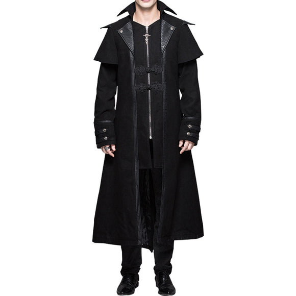 Abrigo Gótico Medieval Punk para Hombre