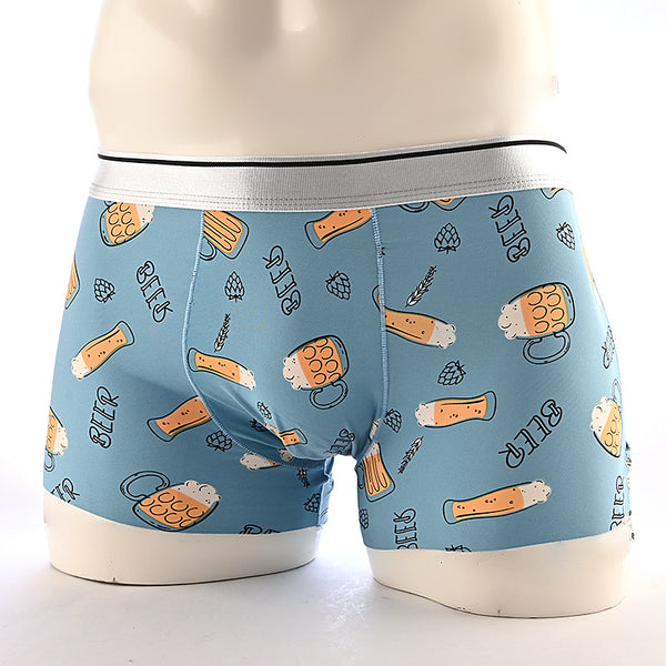 Boxers Hombre Estampado Floral Seda de Hielo Cintura Media Transpirables - Image 36