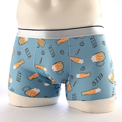 Boxers Hombre Estampado Floral Seda de Hielo Cintura Media Transpirables - Image 36