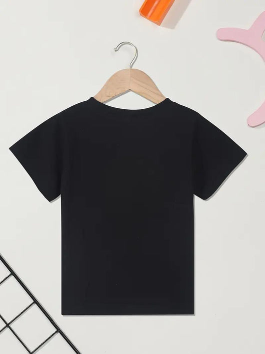 Playera Negra de Algodón para Niño - Diseño Papá me Dijo que Podía - Image 9