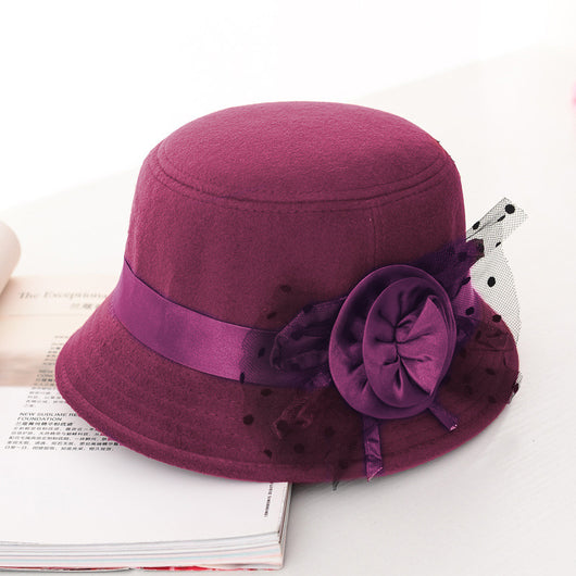 Sombrero de Lana con Ala Ancha para Mujer - Estilo Casual Moderno - Image 4