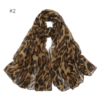 Pañuelo Protector Solar Estampado Leopardo para Viajes - Diseño Clásico Versátil - Image 5