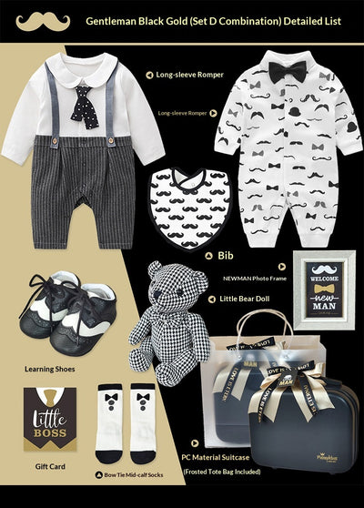 Conjunto Elegante Pequeño Caballero - Caja de Regalo Premium Negro y Oro - Image 20