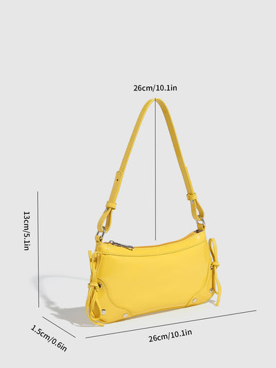 Bolso Bandolera Cuadrado Pequeño con Doble Moño - Diseño Minimalista Liso - Image 28