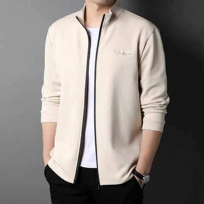 Chaqueta Deportiva Hombre Cuello Alto con Bordado - Estilo Moderno - Image 9