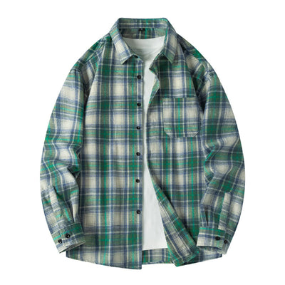 Camisa de Cuadros Manga Larga para Hombre - Marca Americana - Image 23
