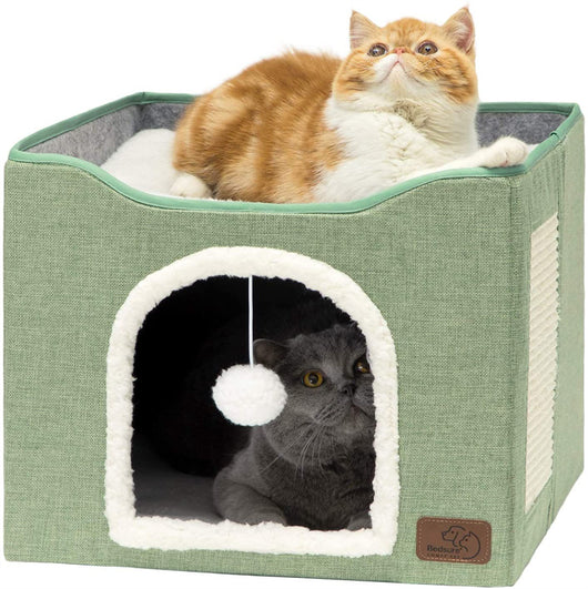 Casita Felina Plegable 2 en 1 - Taburete y Refugio para Gatos - Image 15
