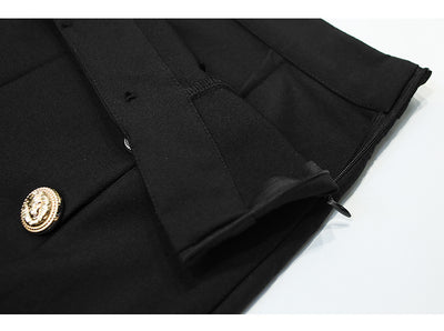 Pantalón Skinny Cropped Cintura Alta Efecto Reductor Negro y Blanco - Image 6