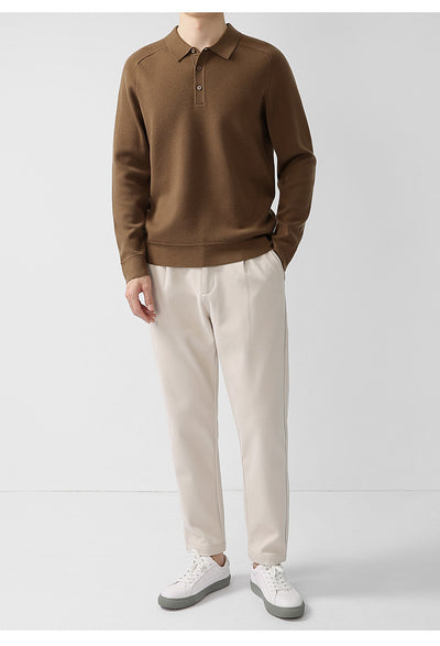 Suéter de Punto Casual en Lana de Cordero - Diseño Liso y Moderno - Image 27
