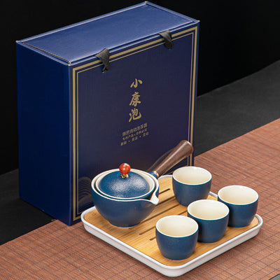 Juego de Té Xiaoyao con Tetera Giratoria 360° - Image 10