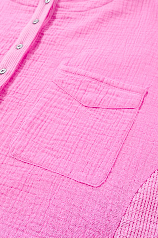 Camiseta Suelta de Color Liso Talla Grande para Mujer - Image 12
