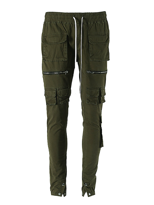 Overol Slim Fit Multibolsillos con Efecto Desgastado - Image 11