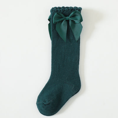 Calcetines Largos para Bebé con Moño Grande y Puño Sin Presión - Image 10