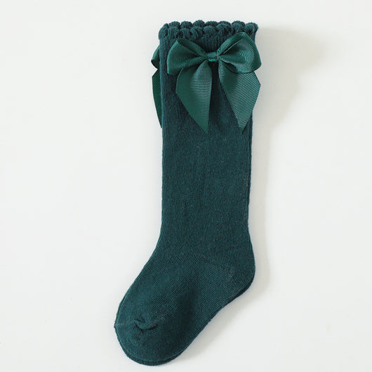 Calcetines Largos para Bebé con Moño Grande y Puño Sin Presión - Image 10