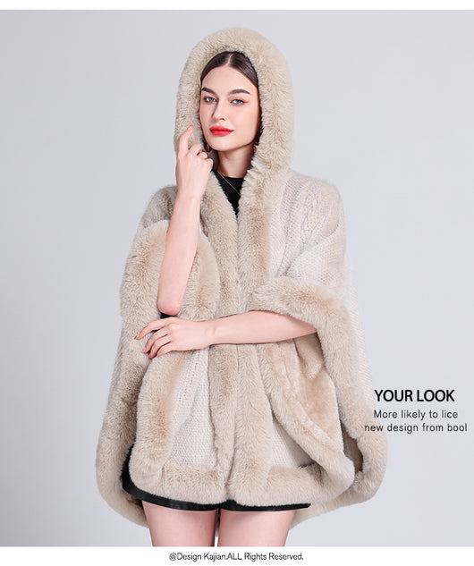 Capa Elegante con Cuello de Pelaje Sintético y Forro Polar Acolchado - Image 21