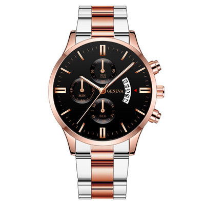 Reloj de Negocios para Hombre con Correa de Acero y Tres Esferas - Image 13