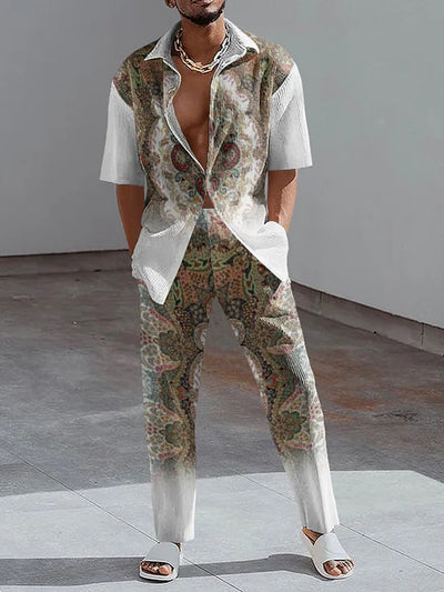 Conjunto de Pantalón y Camisa Manga Corta con Efecto 3D - Image 8