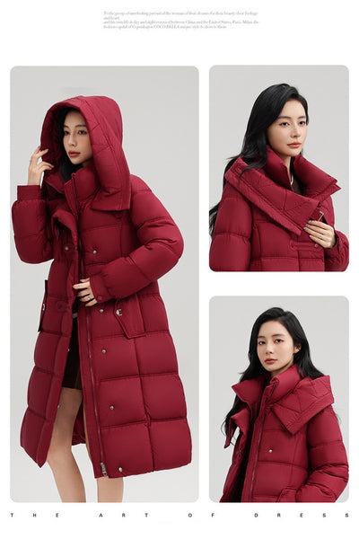 Abrigo Elegante Ajustado de Largo Medio para Mujer - Image 13
