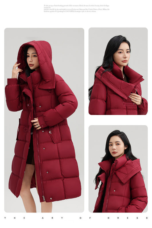 Abrigo Elegante Ajustado de Largo Medio para Mujer - Image 13