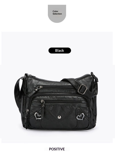 Bolso Bandolera de Lujo Versátil con Diseño Multicapas Espacioso - Image 24