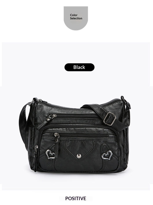 Bolso Bandolera de Lujo Versátil con Diseño Multicapas Espacioso - Image 24