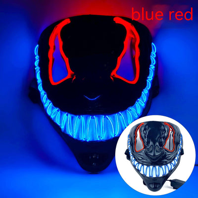 Máscara LED Luminosa de Horror para Fiestas de Baile Halloween - Image 13