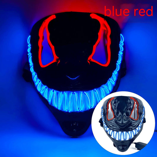 Máscara LED Luminosa de Horror para Fiestas de Baile Halloween - Image 13