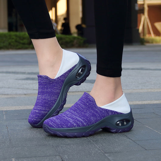 Zapatos Deportivos para Adultos Mayores - Tenis Ligeros Antideslizantes con Suela Gruesa