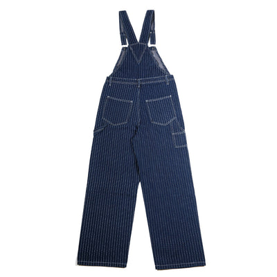 Pantalón Peto Vaquero Vintage a Rayas para Hombre - Estilo Cowboy Clásico - Image 12