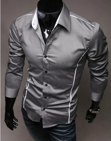 Camisa Casual Slim Fit para Hombre - Algodón Premium Manga Larga - Image 5