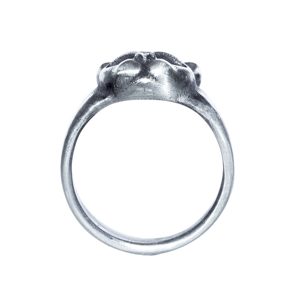 Anillo de Plata 925 con Diseño Exclusivo de Cabeza de Gato